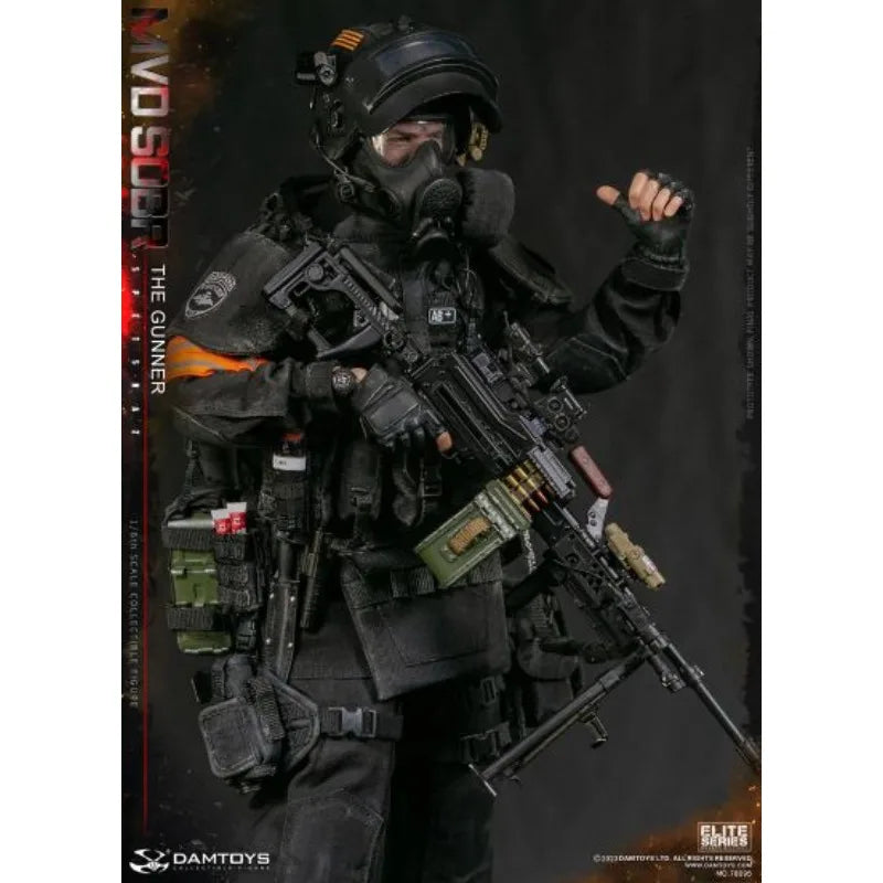 DAMTOYSNO.78095 Russian Federation Ministry of Internal Affairs Special Response Team PKM Machine Gun Product Mobile Soldiergift