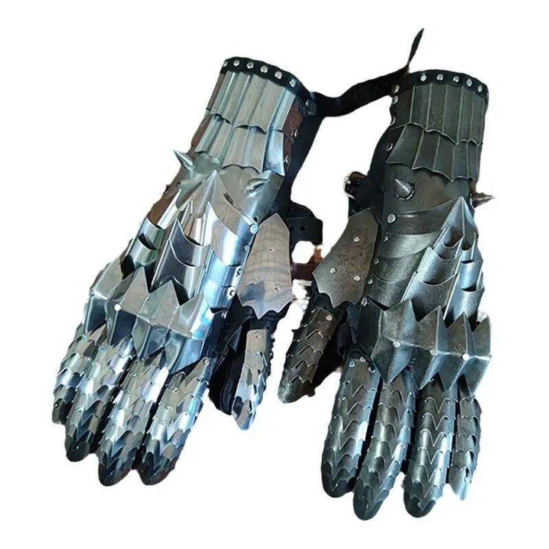 HCMY LOTR Nazgul Gauntlet 1:1 Metal Steel Wearable Sauron Witch King Ringwraith Middle Earth Medieval Knight Cosplay Armor LARP