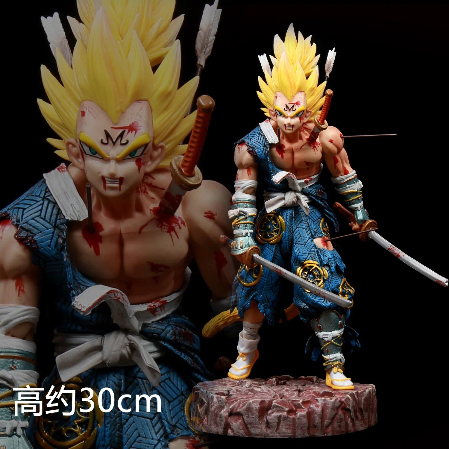 Нова 30 см Dragon Ball Аниме Фигурка Самурай Сон Гохан Гоку Броукбек Фигурка Супер Саян Модел Статуя Декорация Играчка Рожден Ден