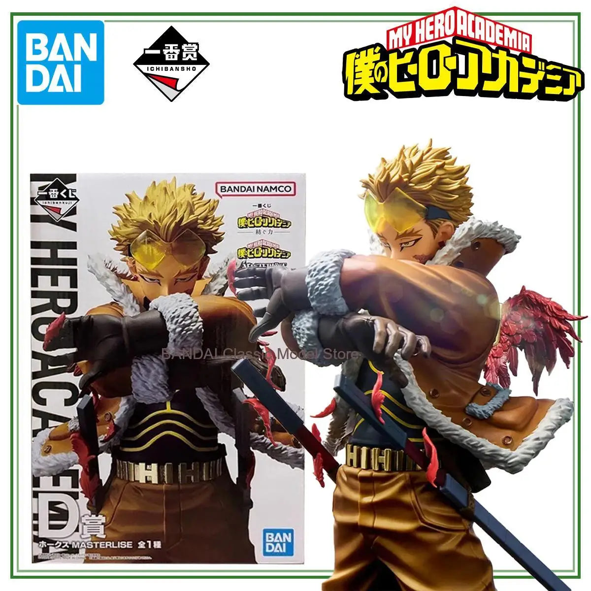 Original BANDAI BANPRESTO My Hero Academia Hawks New And Unopened Anime Figurine Genuine Action Figure Toys Collections Model