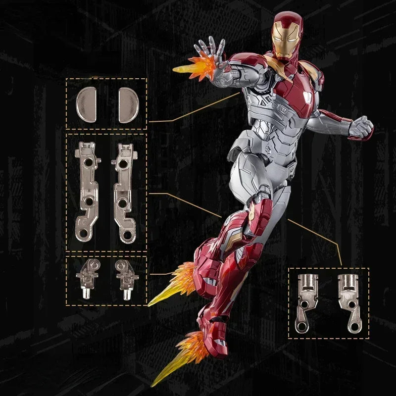 MORSTORM E-model Marvel Iron Man MK50 49 46 47 43 MK7 Iron SpiderMan Deluxe 1/9 Scale Action Figure Assembled Model Toy