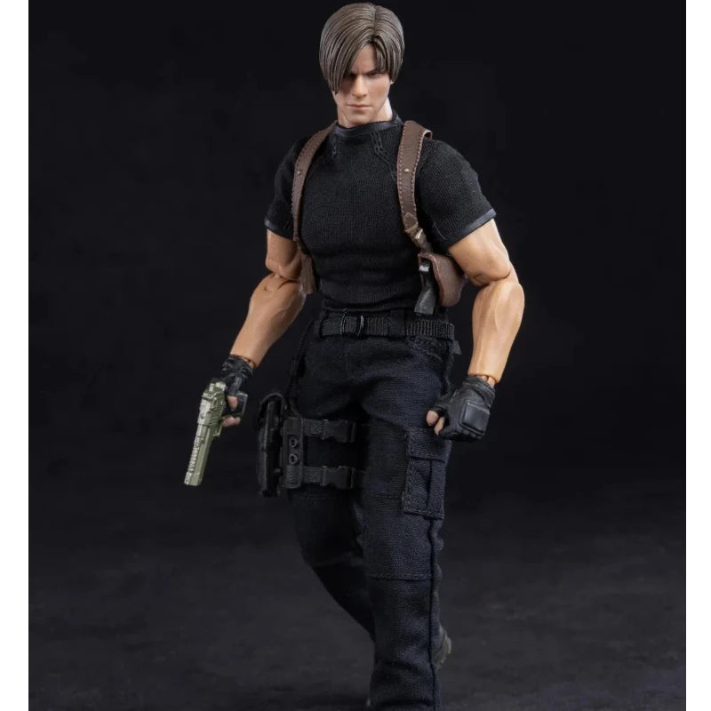 Biohazard Leon S. Kennedy Leon The Cleaner 1/12 Scale Action Figure Desktop Decoration Birthday Gift Model  Gift Fans