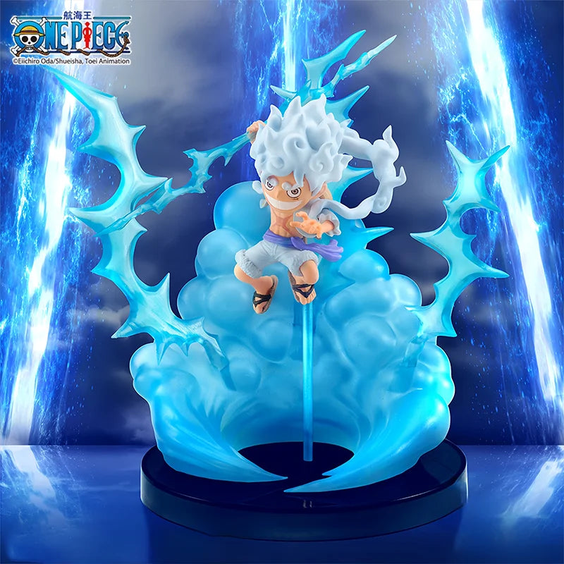 1pc Official One Piece Gear 5 Luffy Figure Statue Anime Collectible Display Model Desktop Car Decor Collection Birthday Gift.