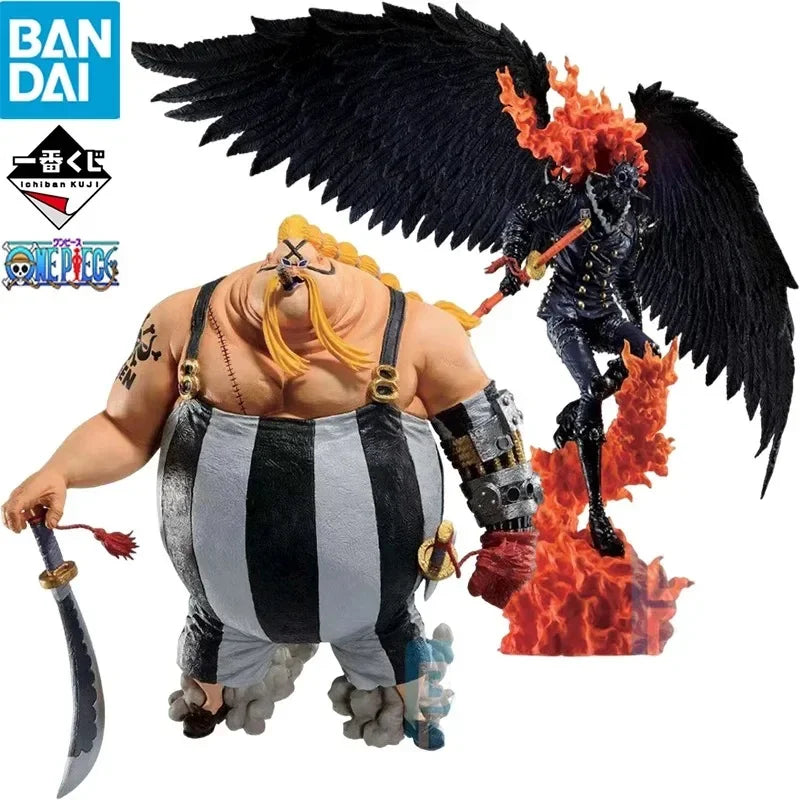Original BANDAI Ichiban KUJI ONE PIECE EX Krieger, die mit Drachen stehen Königin König Kaido Anime Figuren Modell Sammlung