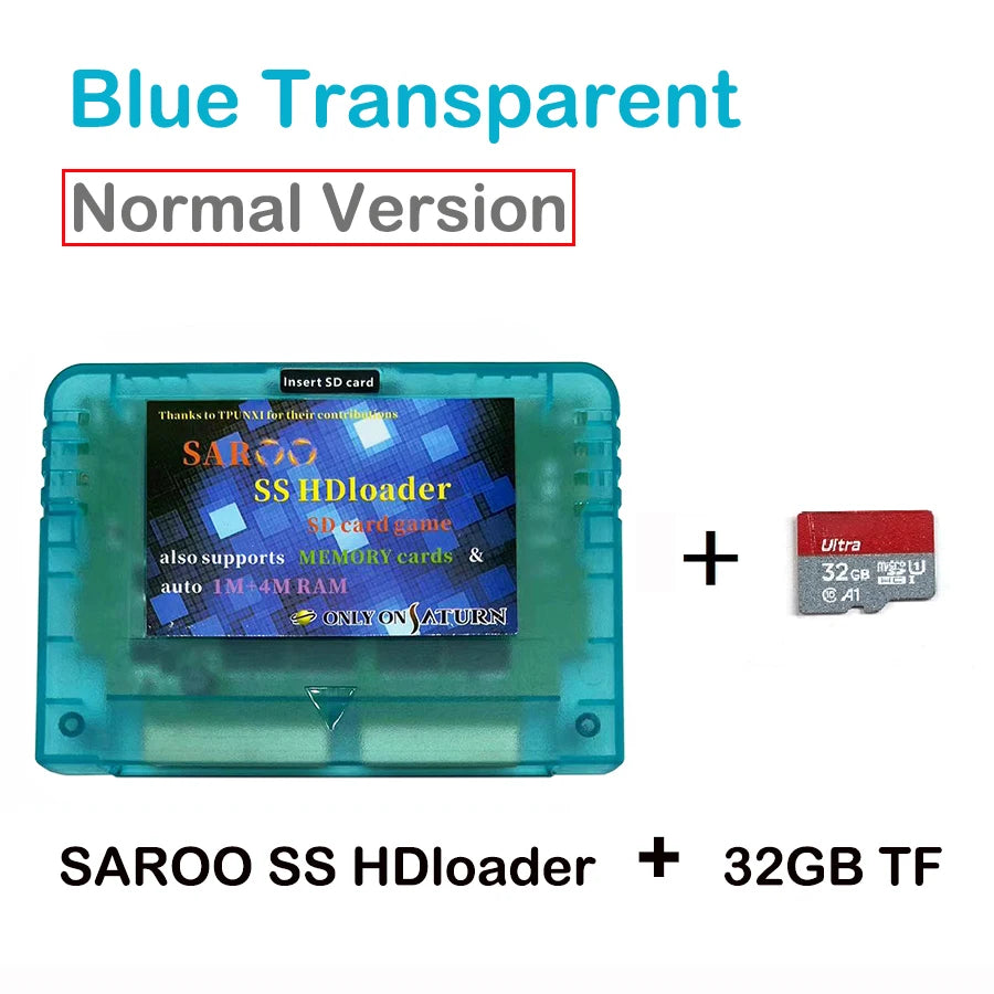 2025 Newest V0.7 SAROO SS HDloader Game Reader Cartridge Card Support SD TF Menory Cards Play Games Without CD for Saturn System