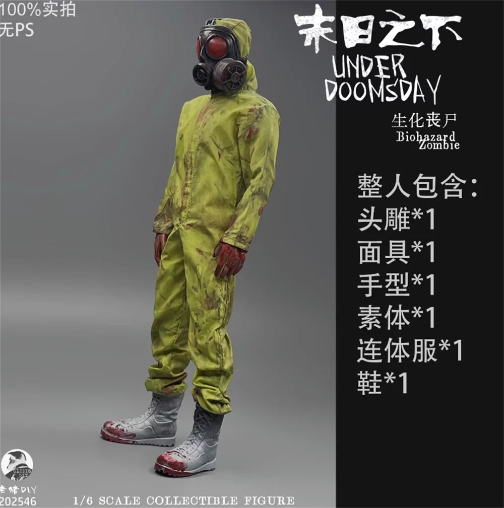 For Sale 1/6 Man Soldier Zombie Walking Series The Last of Gunge Style Full Set Toys Action Figure Collectable