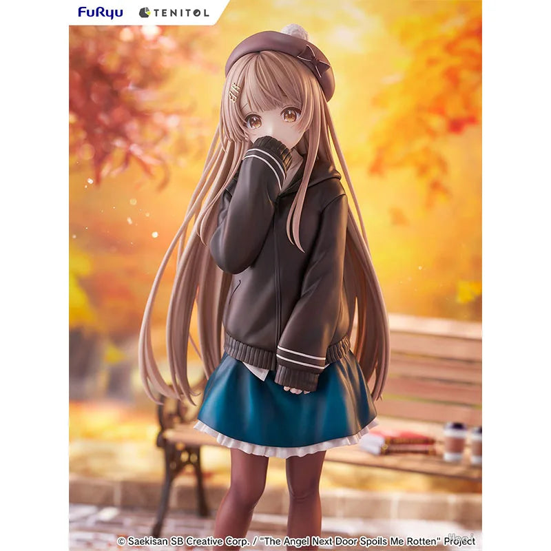 FURYU In Stock Original TENITOL TALL My Neighbor Angel Shiina Mahiru Autumn Ver. 30cm PVC Anime Figure Brand New Boxed Cartoon