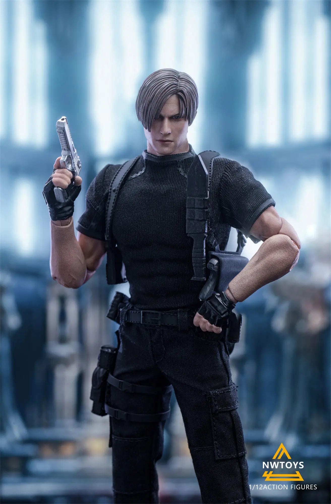 Nw Toys Original 1 \ 12 Action Figure Series Leon Scott Kennedy Action Figure Model Toys Movable Model Ornaments Gifts Fo Boys