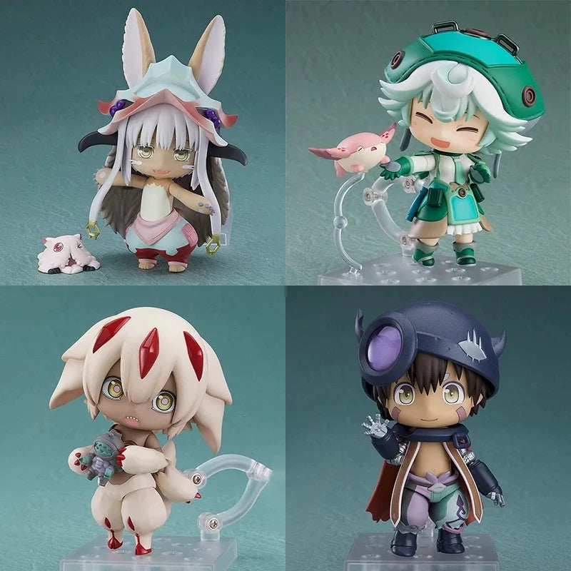 10cm Q Version Made In Abyss Riko Reg 1053# 1054# Anime Peripheral Action Figure Toys Doll Gift Desktop Decoration Fans Gifts