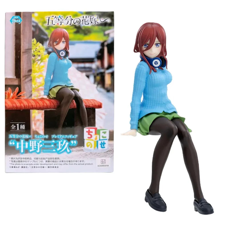 SEGA Genuine Premium The Quintessential Quintuplets Anime Character Nakano Miku Kids Christmas Gift Collection Action Toys Model