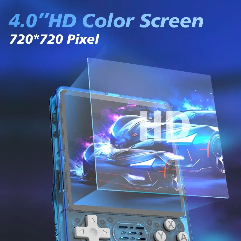 R36 Plus Retro Handheld Game Console Linux 64-bit System 4" IPS Screen RK3326