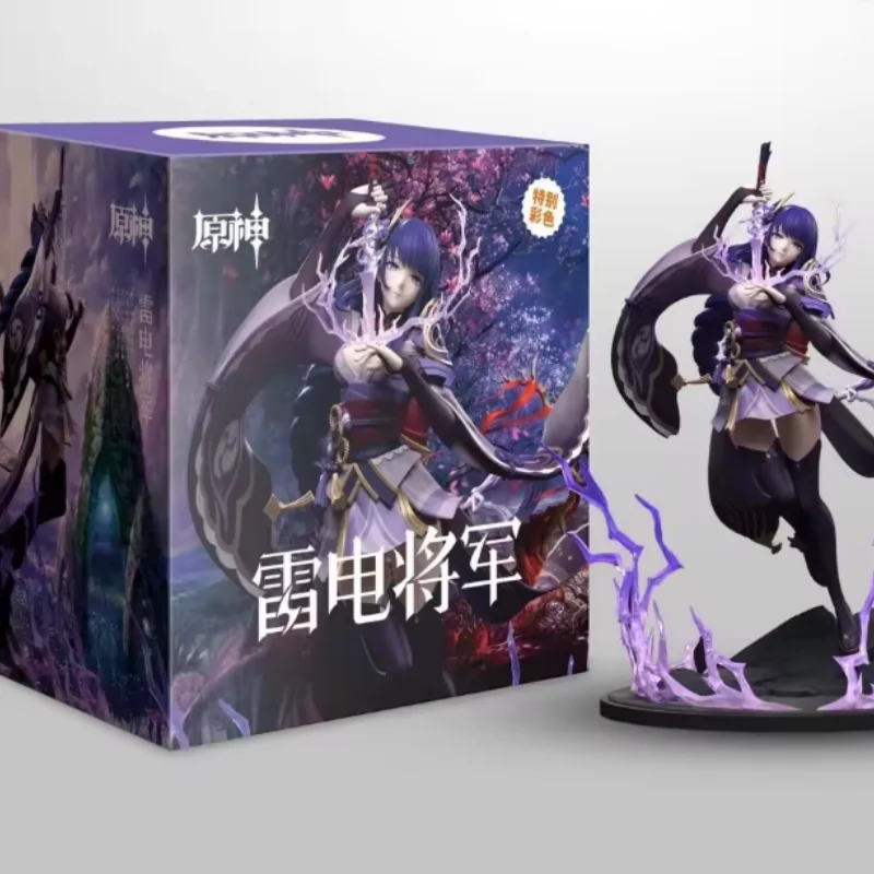 28cm Genshin Impact Beelzebul Anime Figure Raiden Shogun Gk Action Figurine Pvc Statue Model Doll Decoration Christmas Toys Gif