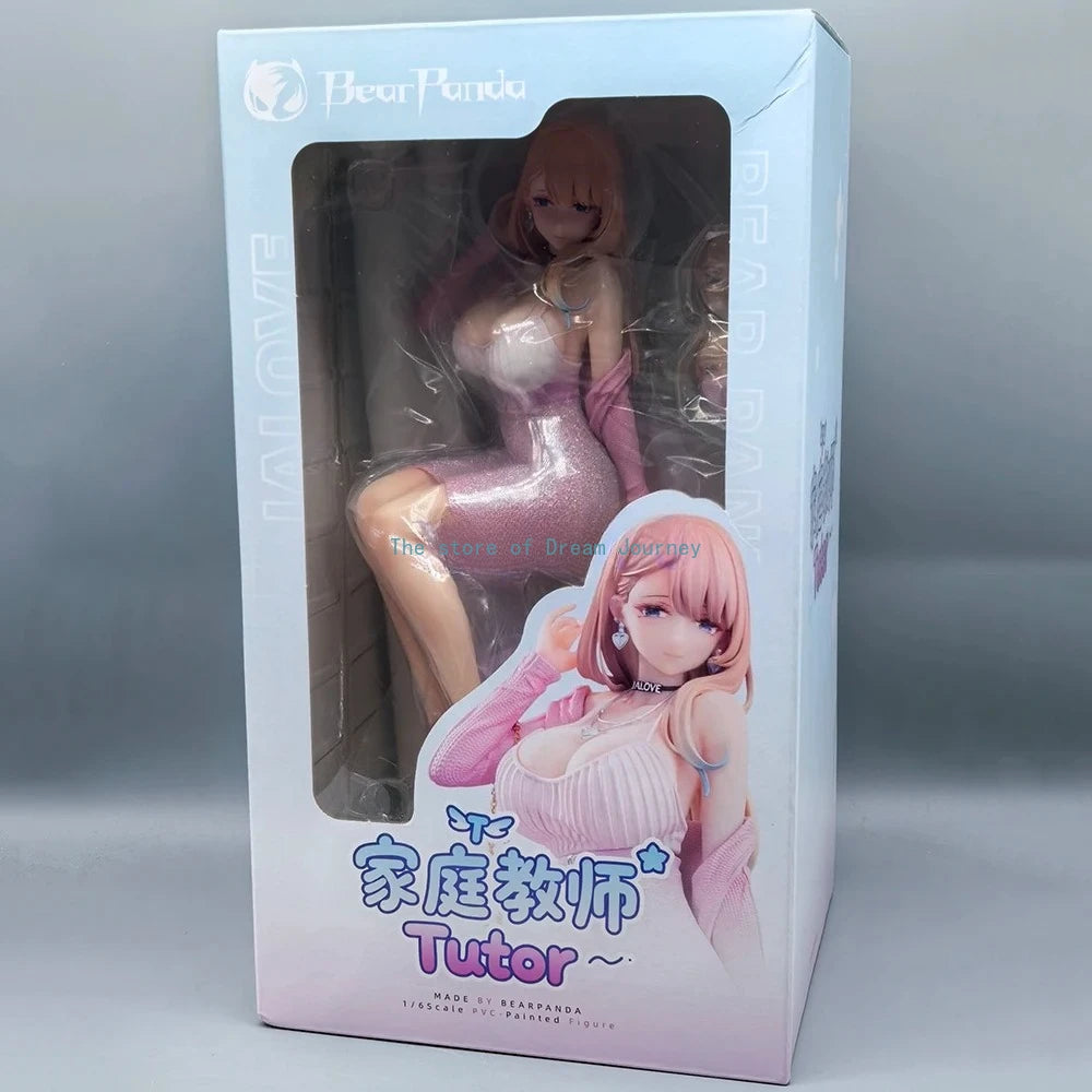 23cm Original Fuyyama Asako 1/6 Bear Panda Girl Toy Japanese Anime Character PVC Action Figure Toy Gift Collection
