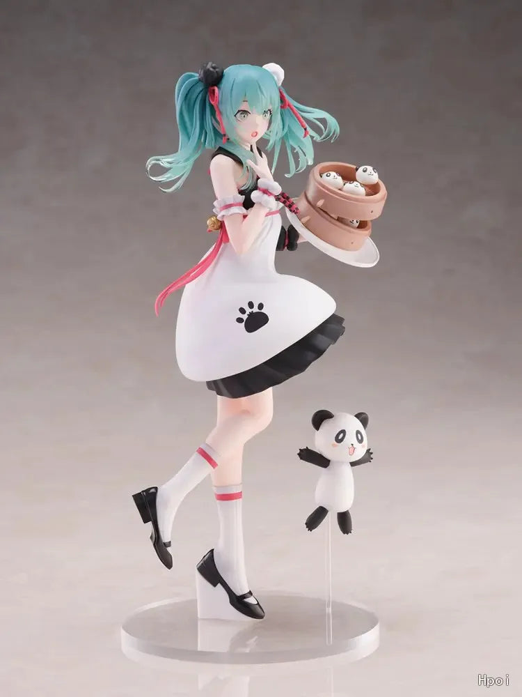 【In Stock】S-FIRE Piapro Characters Piapro Characters Hatsune Miku Panda Steamed Buns Figure Model Toys