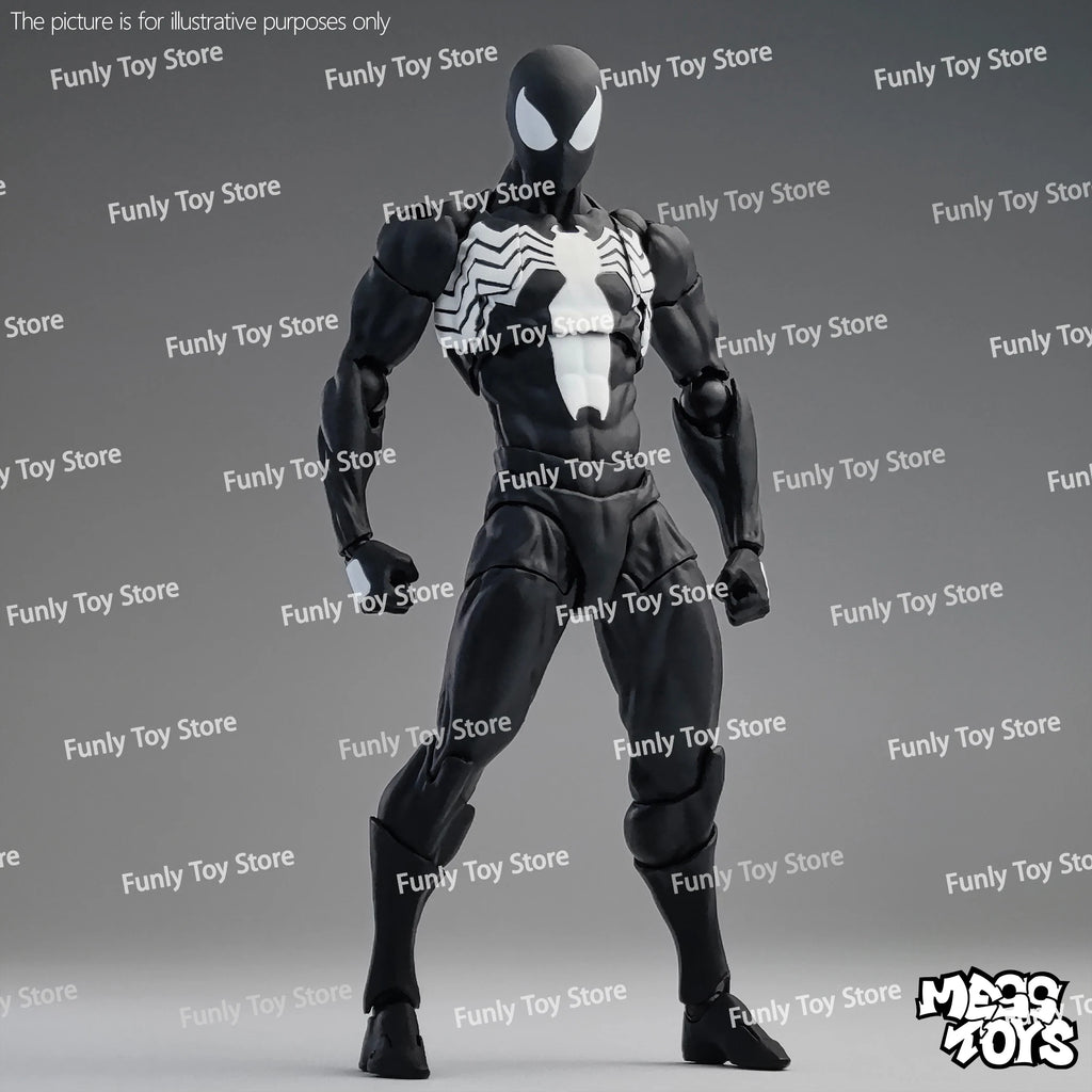 In Stock Mess Toys Spider Man Symbiote Spiderman Messtoys Black Suit Neighbor Scarlet Spider Anime Action Figure Gifts Toys