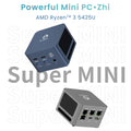 Мини компютър Genmachine AMD Ryzen 3 5425U 4.1Ghz 15W Windows 11 Super Mini LPDDR4X 4266Mhz Настолен геймърски компютър „Направи си сам“ WiFi6E BT5.2
