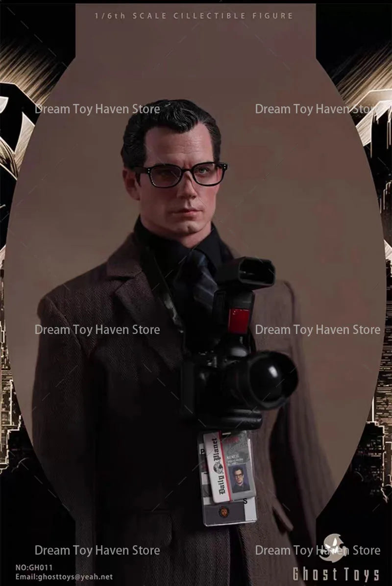 Ghost toys NO:GH-011 1/6 Scale Male Soldier Super Hero Journalist Clark Full Set 12Inch Men Soldier Action Figure Model