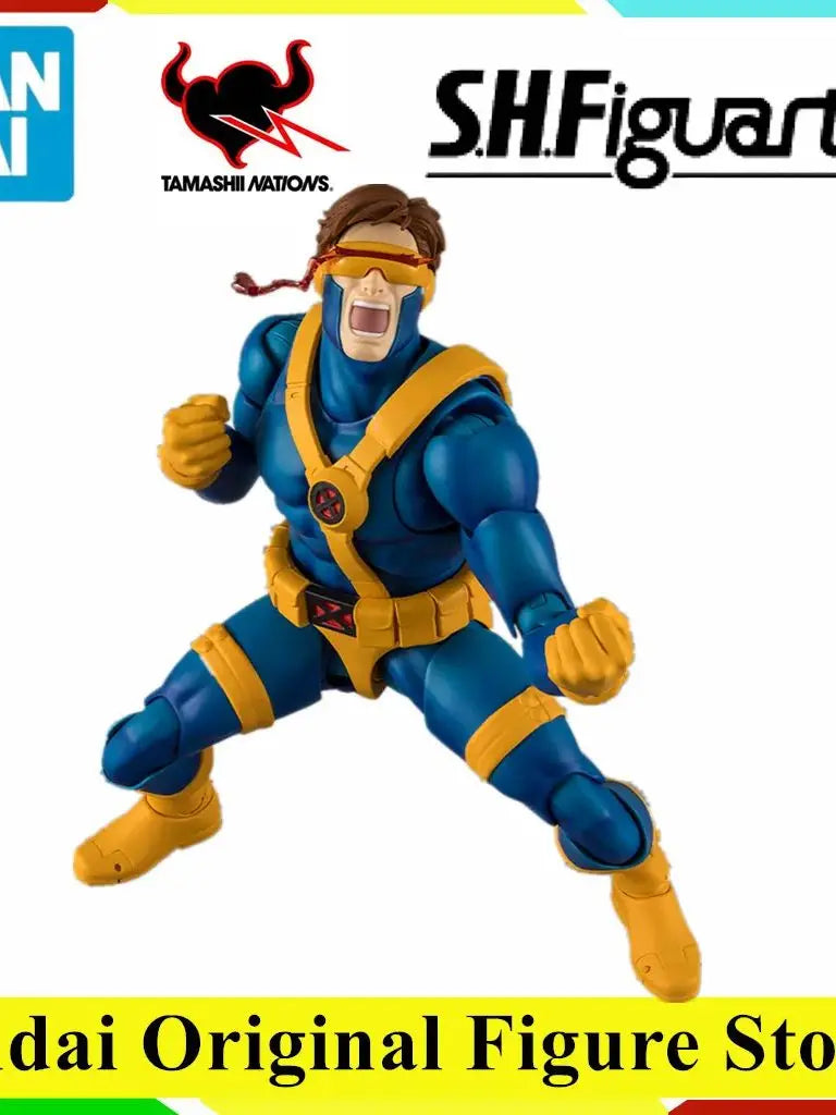 Original BANDAI S.H.Figuarts X-Men Cyclops GAMERVERSE Action Figure Toys PVC Model Collection Anime Joint Figurine Doll Gift