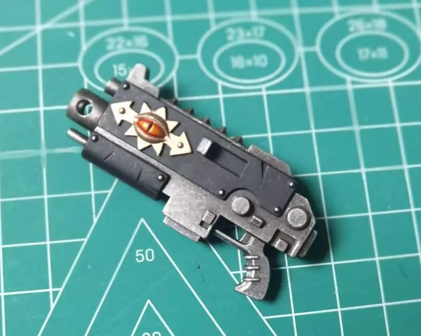Joytoy Warhammer 1/18 Actionfiguren Chaos Space Marines Schwarze Legion Auserwählte Boltpistole und Energiefaust Geschenkidee für Jungen