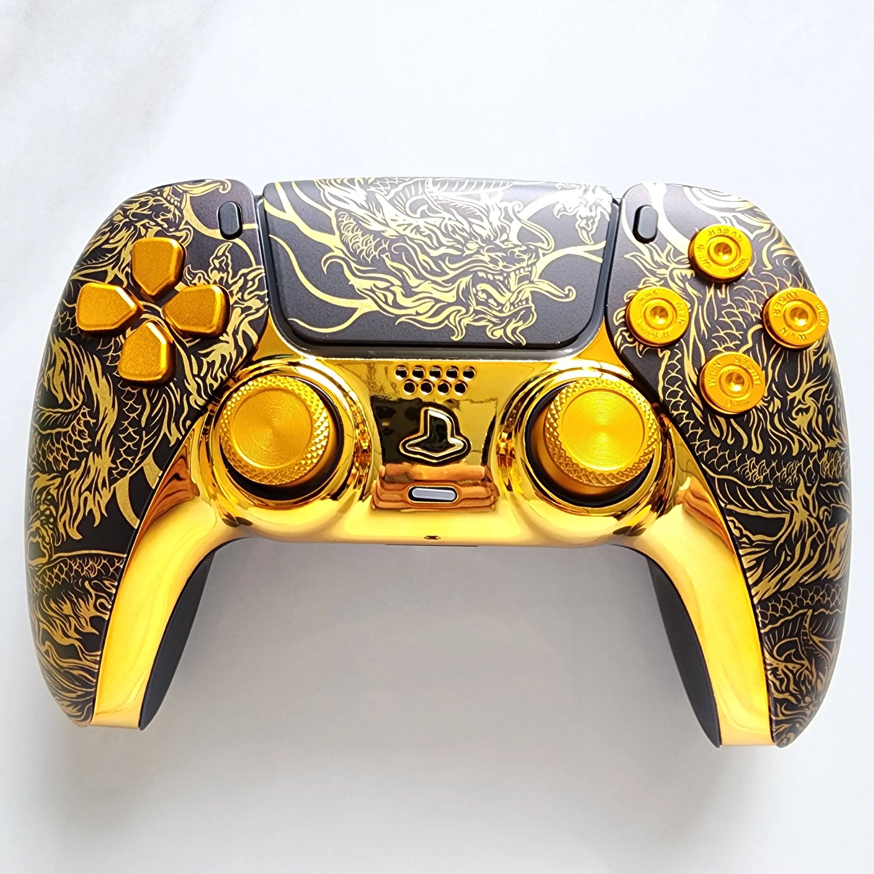 High-End Limited Edition Original Customized Modified Ps5 Game Console Handle Ps5 Original Handle Wireless Controller Ps5 Dualsense Wireless Controller: Shenlong
