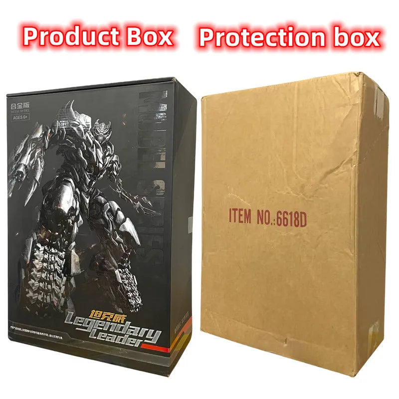 28cm Transformer Robot Movie large size Partial alloy Tank Megatron Action Figure Collection Model Toys Boxed
