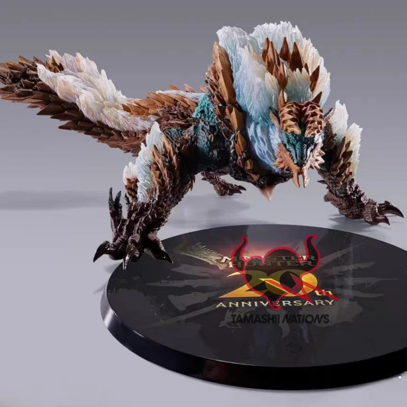 Bandai Original In Stock SHMonsterArts Monster Hunter Rise Anime ZINONGRE Action Figure Garage Model Doll Brand New Boxed Gift