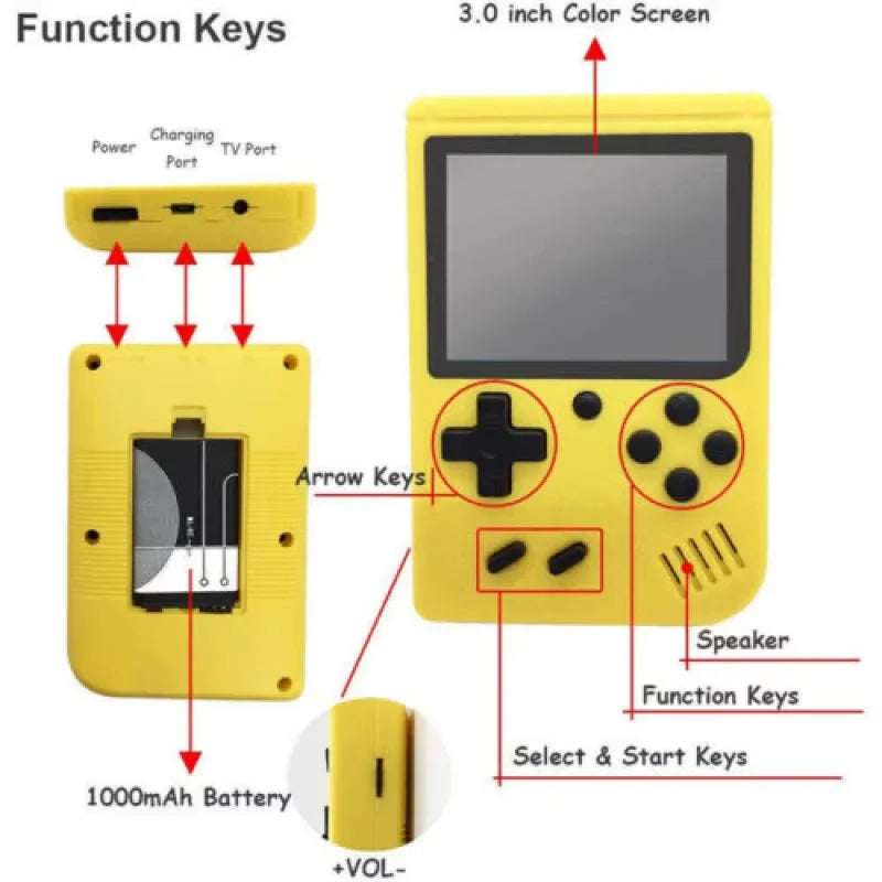 Built-in 500+ Classic games 5 inch arcade retro Console games console for Game boy Emulator TV Video Game Handheld Game Player