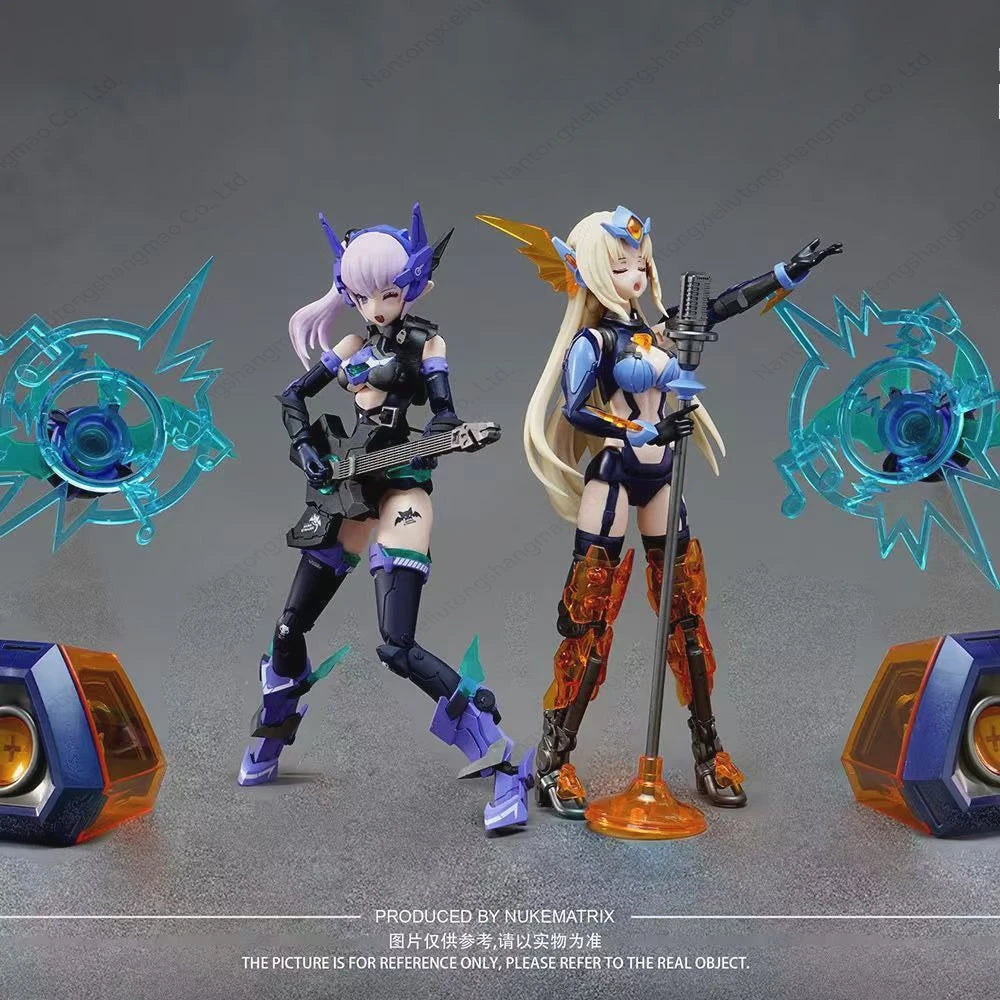 Nuclear Energy Matrix Cyber Forest Fantasy Girl Cyber Sound Blast Bat Assembled Action Doll Model
