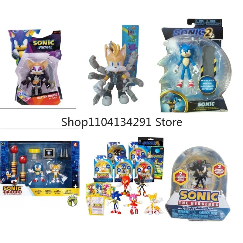 Original JAKKS Sonic The Hedgehog 5-inch Articulated Action Figure Collectible - Rare Birthday Gift for Kids