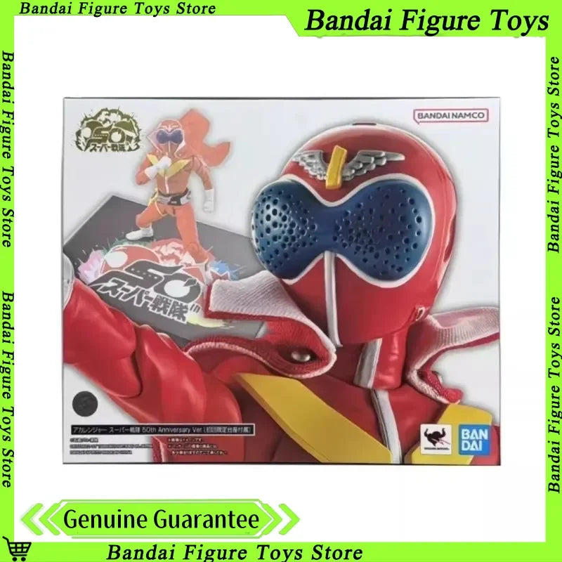 Original Shf Shinkocchou Action Figures Seihou Himitsu Sentai Gorenger Akarenger Super Sentai 50th Anniversary Ver. Model Toys