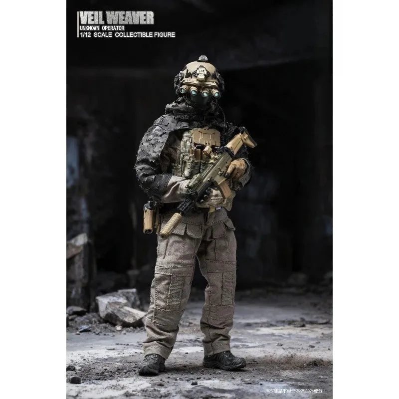 Presale HASUKI 1/12 SA04 Black Action Night Weaver WM-07 Scout Soldier Action Figures Model for Collection Scene Display