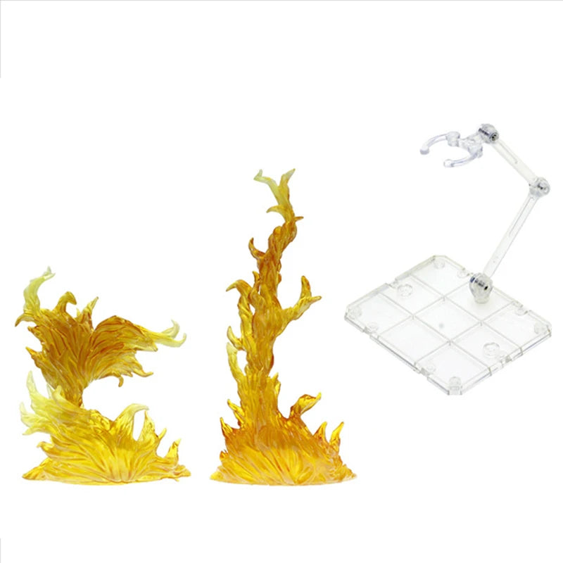 Shenron Action Figure Special Impact Effect Lightning Flame Explosion DIY Assembly Display Bracket Model Decoration Toy Gifts