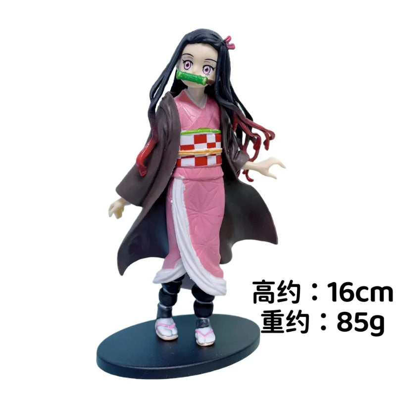 Anime Demon Slayer Kimetsu No Yaiba Sanemi Mitsuri Obanai Muichirou Kyoujurou Tengen PVC Action Figures Model Dolls Toys Gifts