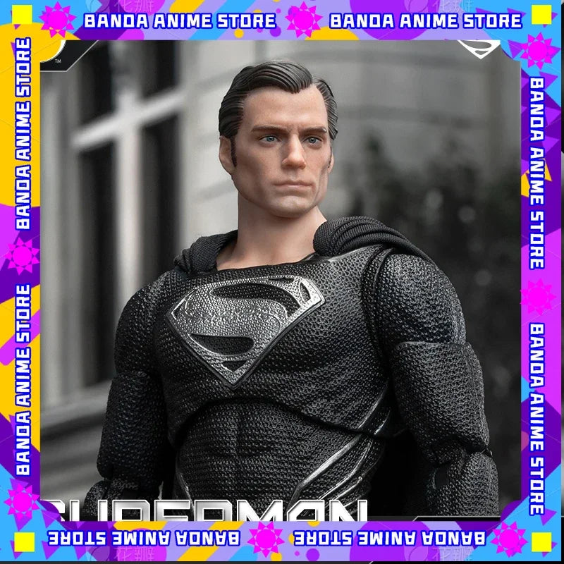 New Fondjoy 1/9 Black Superman 2.0 Action Figure DC Zack Snyder Justice League Anime Figurine Statue Model custom Kid Toys Gifts