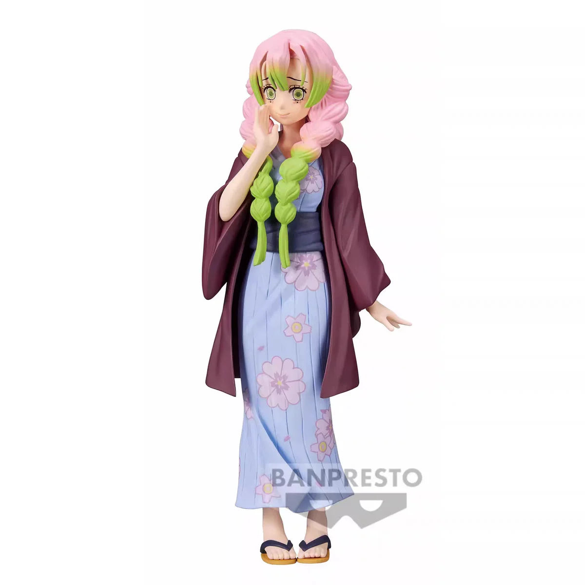 Bandai Action Figures Model Demon Slayer Official Genuine Kanroji Mitsuri Kimono Style Anime Peripheral Model Sculpture