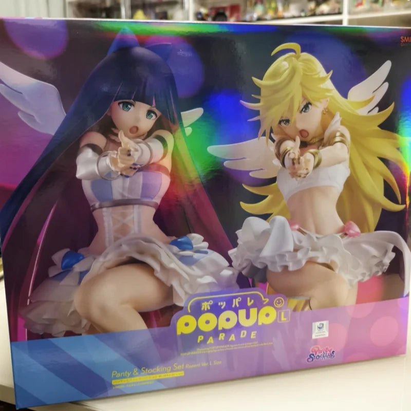 Pop Up Parade Series Panty And Stocking With Garterbelt ver.L Size Figures Official Collectible PVC Display Model For Anime Fans