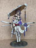 New Anime Samurai Girl Action Figure Collectible Model With Horned Hat Sword Desktop Ornament Gift For Anime Fans Otaku Toy