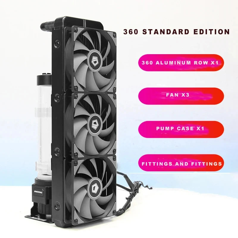 Externes Computer-Wasserkühlungsset, Reservoir- und Pumpenkombination 240/280/360-Kühler, CPU- und Grafikkarten-Wasserkühlungsset