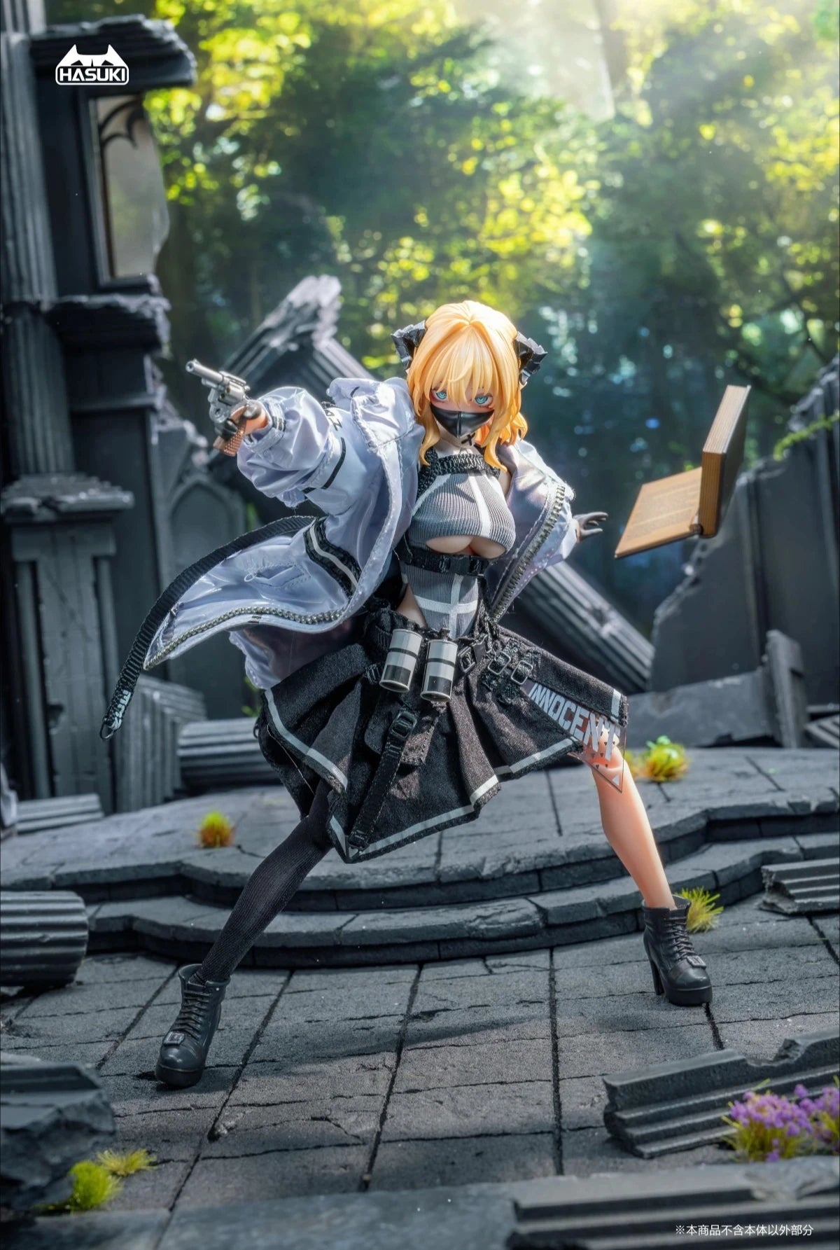 In Stock HASUKI Pocket Art PA009 Friede Succubus Nun White Master Mariannu 1/12 Women Soldier Anime Action Figure Toy Model