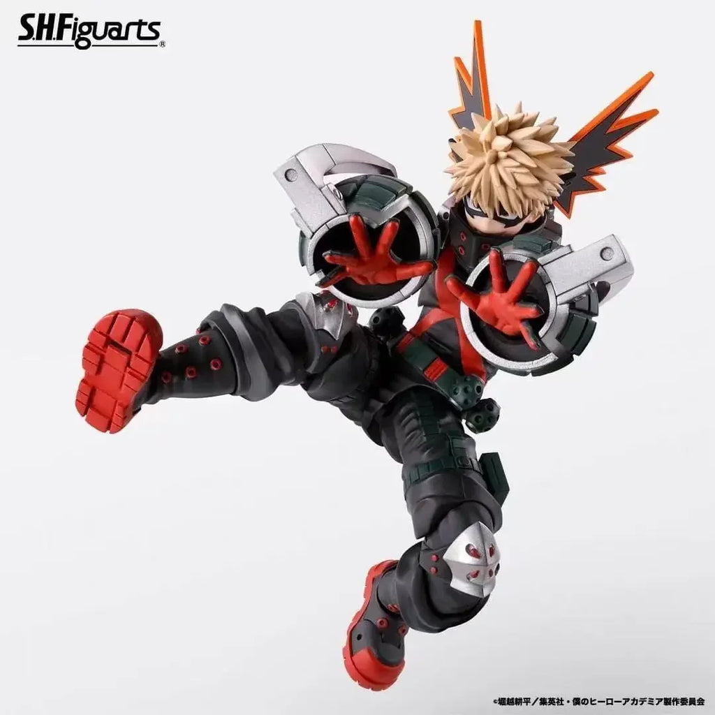 Bandai SHF My Hero Academy Bakugo Katsuki Finished Model Can Be Hands-Owned Collectible Model Decoration Anime Figure Model Toy