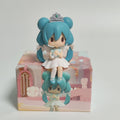 7CM Anime Hatsune Miku Figure Sitting Series 15th Anniversary Cute Model Toy Gift Action Figure Cake Decoration Car Ornament