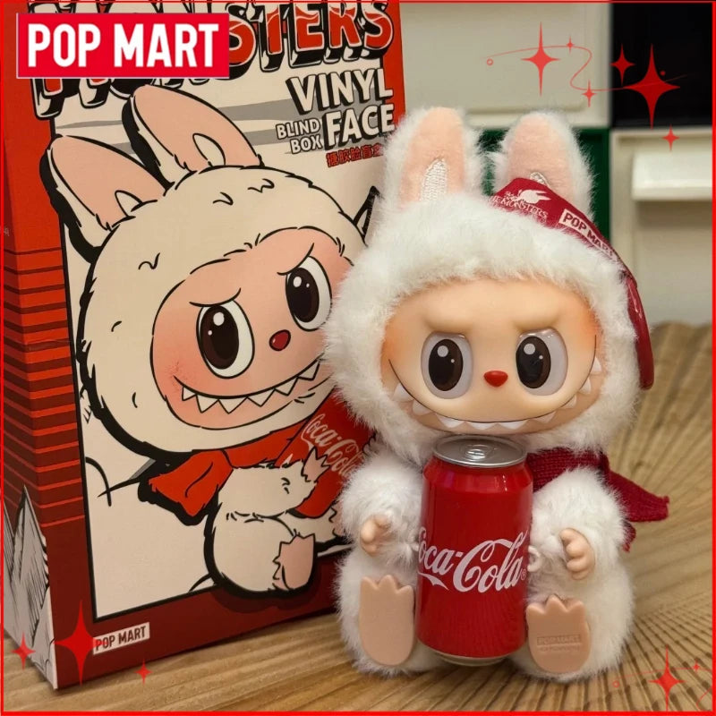 Genuine POP MART Labubu V1 V2 V3 Macarons Have A Seat Big Into Energy Coca Cola Series Vinyl Plush Pendant Blind Box Plush Toys