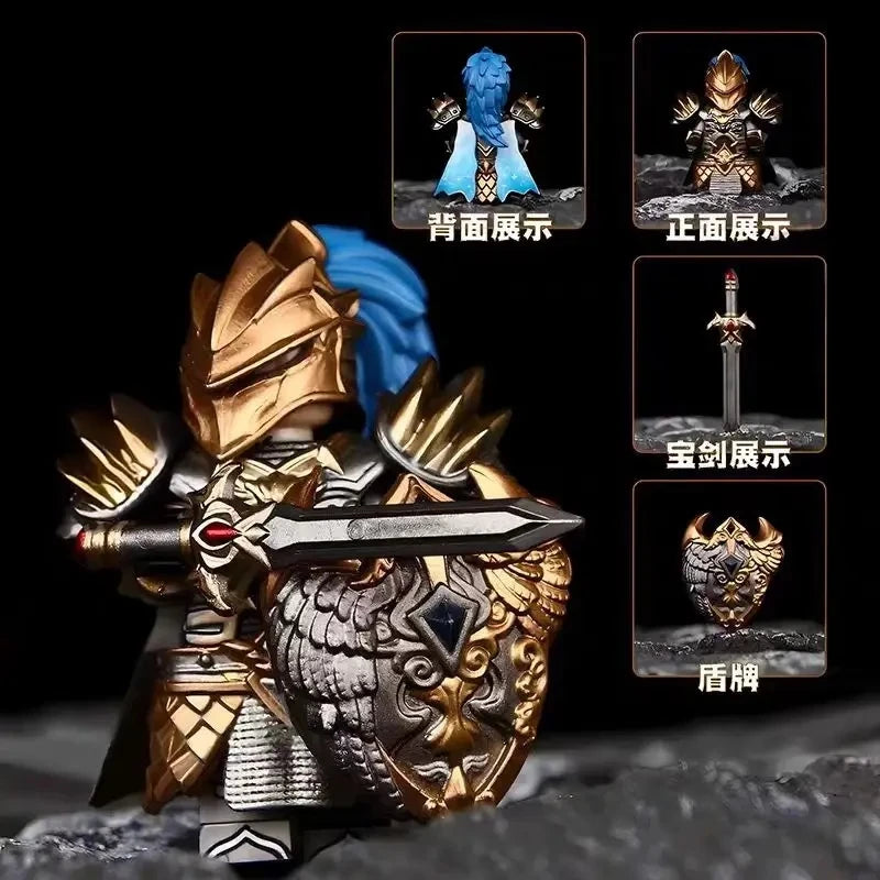 2025 NEW GP201 Lich King Medieval Round Table Knights building block Anime bricks Action Figure Collection Model Doll Toy Gifts