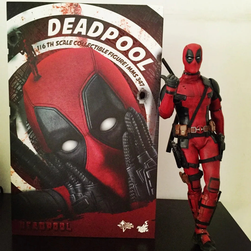 New Hot Toys Mms347 Deadpool 1/6 Scale Anime Deadpool 1.0 Collectible Action Figure Model Toys Scene Ornament Gift 31cm