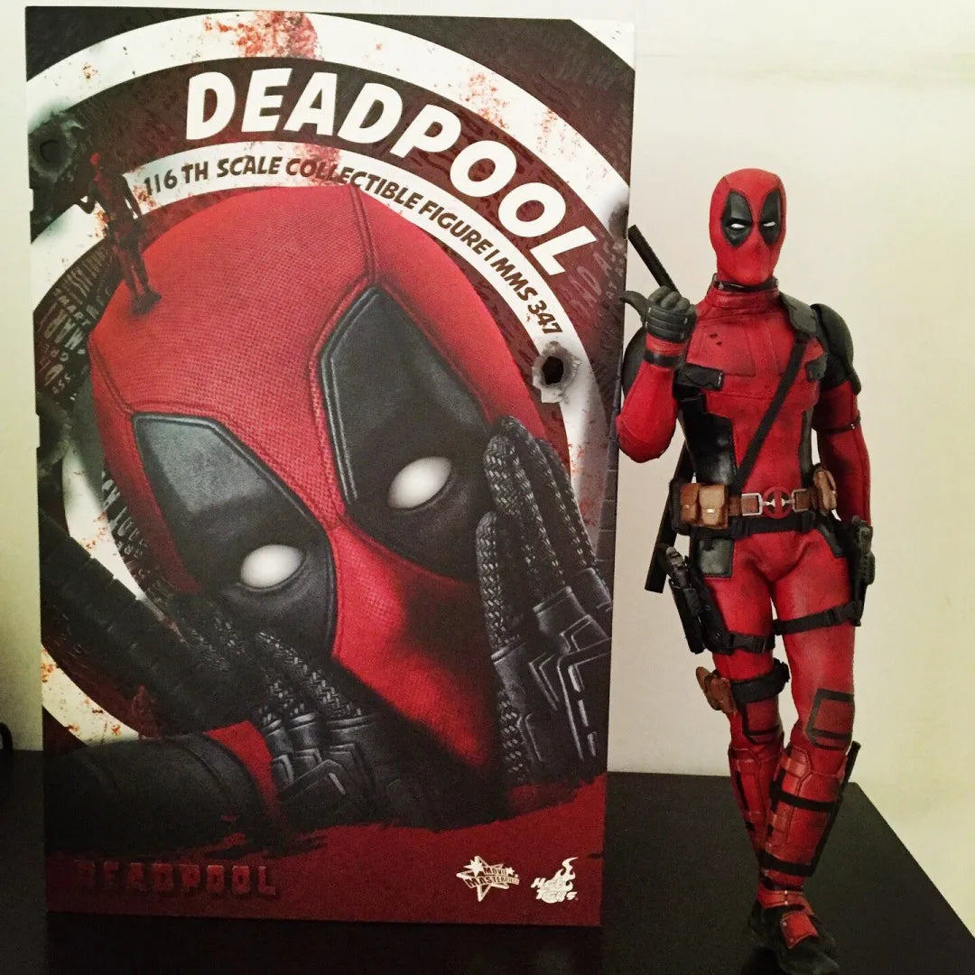 New Hot Toys Mms347 Deadpool 1/6 Scale Anime Deadpool 1.0 Collectible Action Figure Model Toys Scene Ornament Gift 31cm
