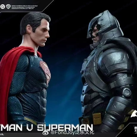 New Original Fondjoy BVS Armored Batman Batalla Damaged Superman Figure Set 1/9 Batman V Superman: Lover of Justice DC