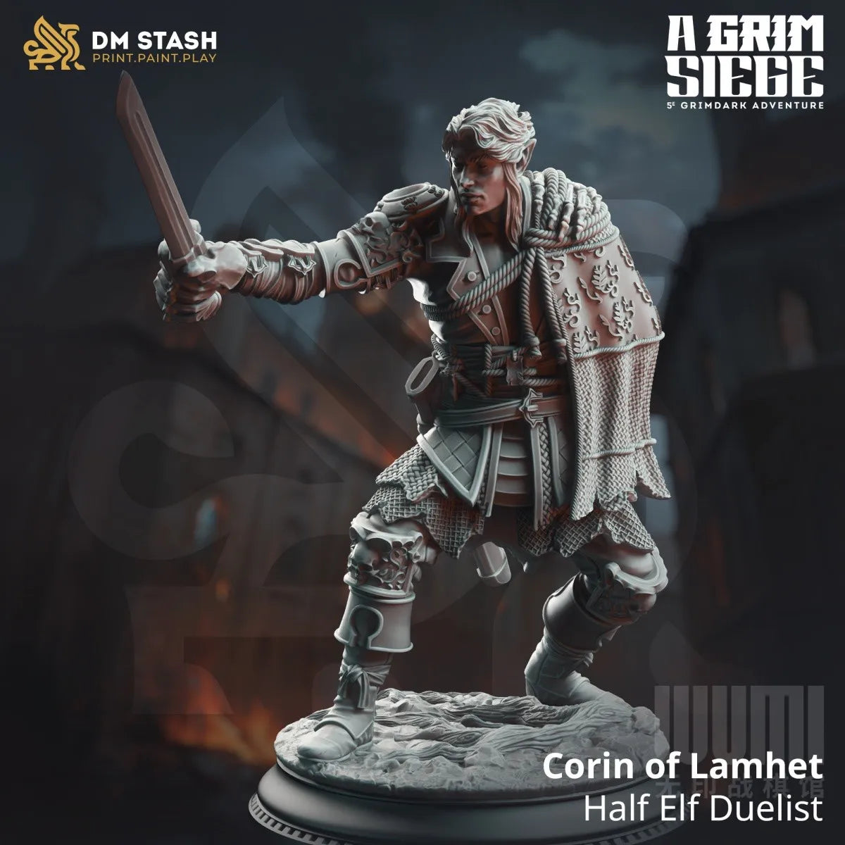 Original 3d Printed Knight'S Siege Series Wizard Angel Human Orc Half-Elf Dragon D&D Miniatures Action Figure Decoration Model