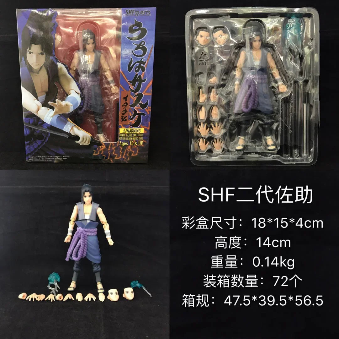 9 types Shippuden Shf Uzumaki Rasengan Action Figures Movable Joints Face Change Dolls Anime Figurines Models Toys Gifts