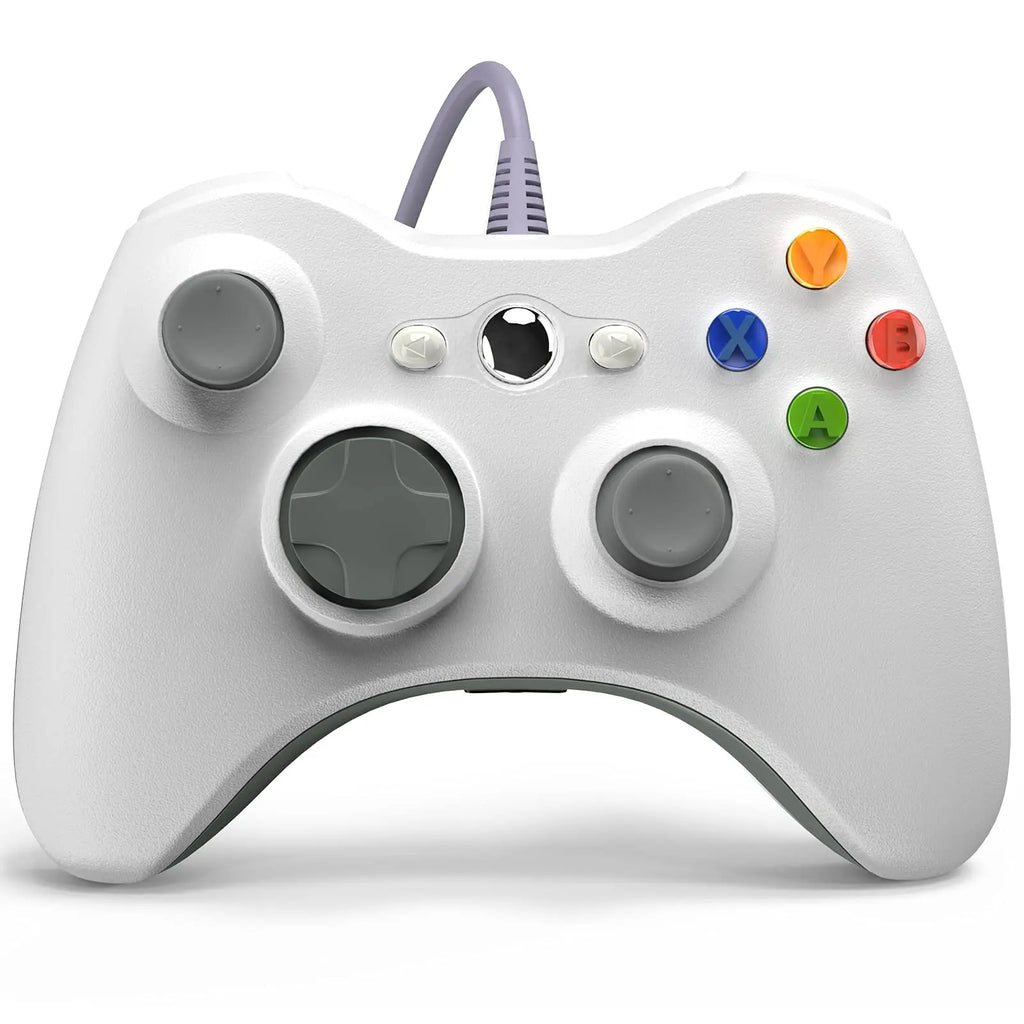 Wired Gamepad For Xbox 360 Game Controller with Dual-Vibration Turbo Compatible Xbox 360/360 Slim and PC Window Joystick