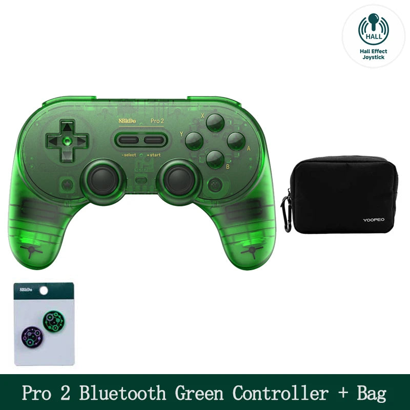 8Bitdo Pro 2 Bluetooth Gamepad Control with Hall for Switch PC macOS Android Steam Raspberry Pi Nintendo Switch Game Controller